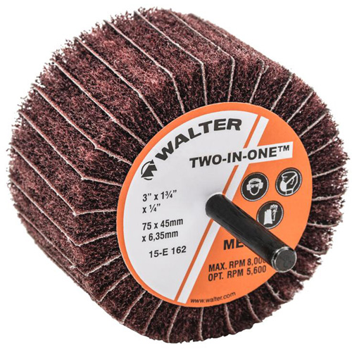 Meule &agrave; lamelles abrasives Two-In-One Pryde Industrial Inc.