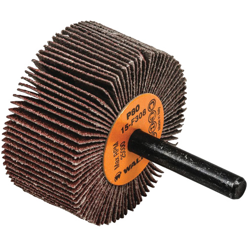 Flap Wheels-Coolcut Flap Wheels, Aluminum Oxide, 80 Grit, 2" x 1" x 1/4" Pryde Industrial Inc.