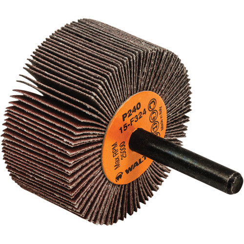 Flap Wheels-Coolcut Flap Wheels, Aluminum Oxide, 240 Grit, 2" x 1" x 1/4" Pryde Industrial Inc.