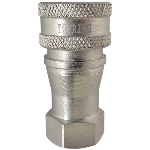 Hydraulic Quick Coupler - Steel Manual Coupler, Brass/Stainless Steel Pryde Industrial Inc.