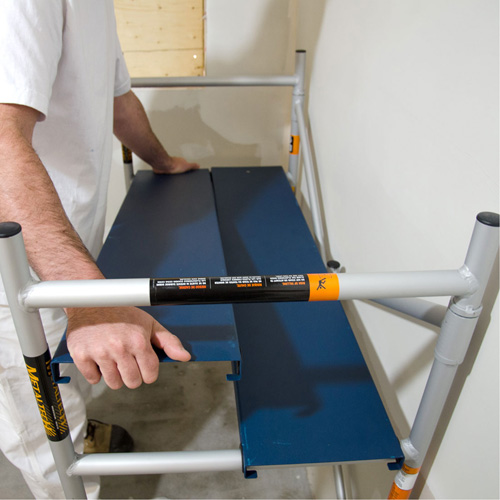 Mobile Work Scaffolding - Mini Scaffoldings, Aluminum Frame, 42" D x 48-1/2" H Pryde Industrial Inc.