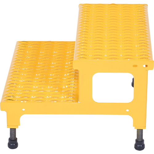 Adjustable Step-Mate Stand, 2 Step(s), 23-13/16" W x 22-7/8" L x 15-1/4" H, 500 lbs. Capacity Pryde Industrial Inc.