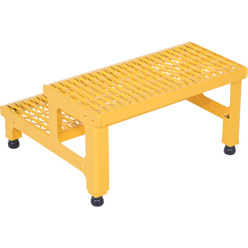 Adjustable Step-Mate Stand, 2 Step(s), 23-13/16" W x 22-7/8" L x 15-1/4" H, 500 lbs. Capacity Pryde Industrial Inc.