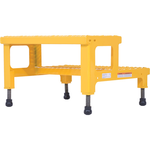 Adjustable Step-Mate Stand, 2 Step(s), 23-13/16" W x 22-7/8" L x 15-1/4" H, 500 lbs. Capacity Pryde Industrial Inc.