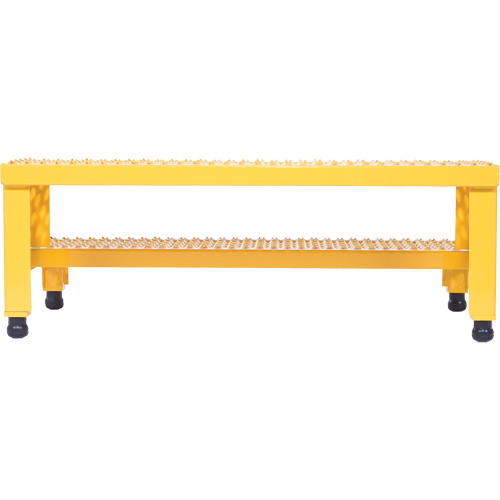 Adjustable Step-Mate Stand, 2 Step(s), 36-3/16" W x 22-7/8" L x 15-1/4" H, 500 lbs. Capacity Pryde Industrial Inc.