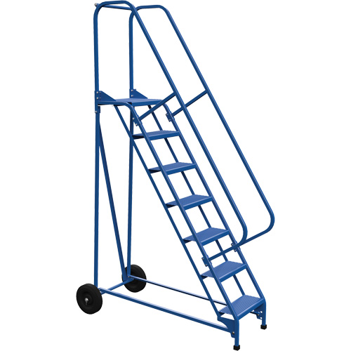 &eacute;chelle escamotable et portative Roll-A-Fold, 7 marches, Perfor&eacute;, Hauteur 70" Pryde Industrial Inc.