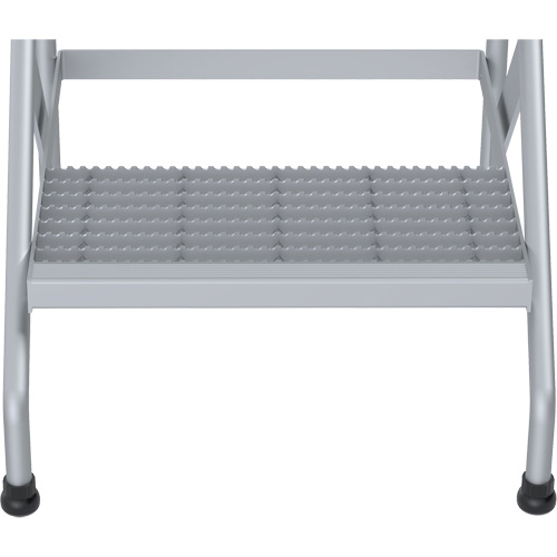 Aluminum Step Stand, 2 Step(s), 22-13/16" W x 24-9/16" L x 20" H, 500 lbs. Capacity Pryde Industrial Inc.