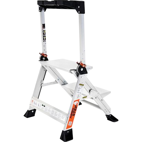 Jumbo Step Ladder, 1.5', Aluminum, 375 lbs. Capacity, Type 1AA Pryde Industrial Inc.