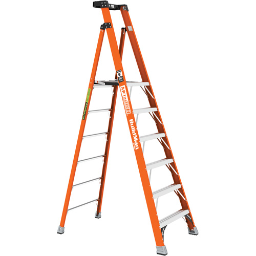 Safespace Platform Step Ladder, 6', 300 lbs. Cap. Pryde Industrial Inc.