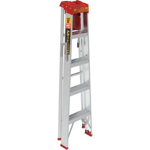 Step Ladder with Paint Tray, 5', Aluminum, 200 lbs. Capacity, Type 3 Pryde Industrial Inc.