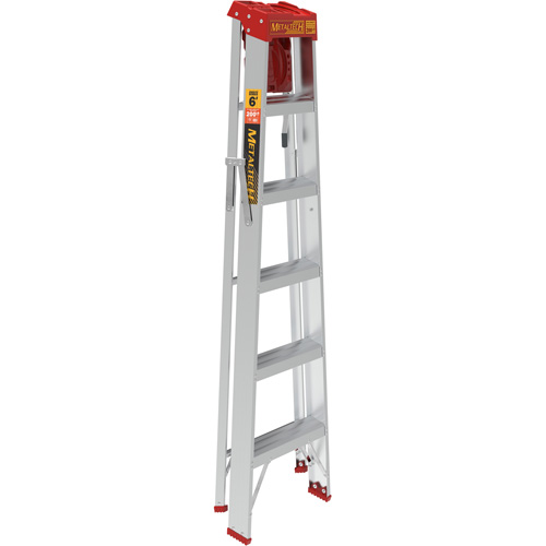 Step Ladder with Paint Tray, 6', Aluminum, 200 lbs. Capacity, Type 3 Pryde Industrial Inc.