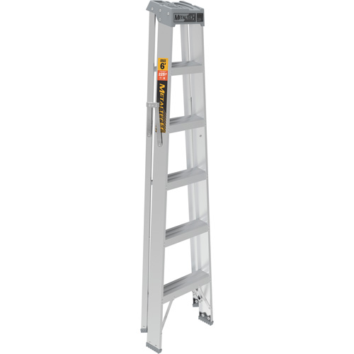 Step Ladder, 6', Aluminum, 225 lbs. Capacity, Type 2 Pryde Industrial Inc.