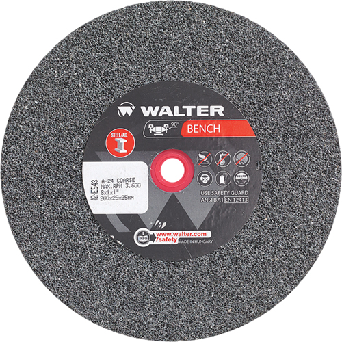 Bench Grinding Wheels, 8" x 1", 1" Arbor, 1 Pryde Industrial Inc.