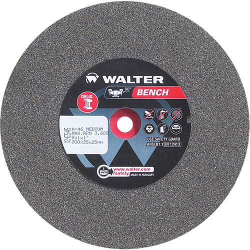Bench Grinding Wheels, 8" x 1", 1" Arbor, 1 Pryde Industrial Inc.