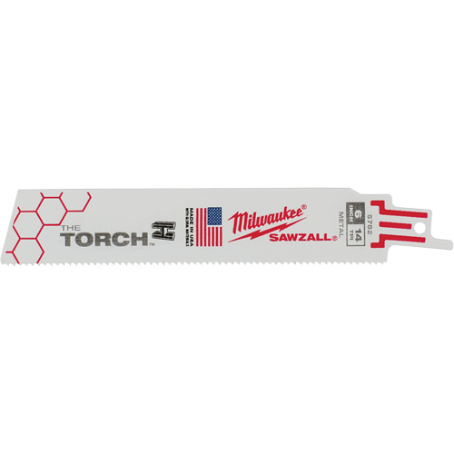 Lames The Torch Sawzall, Bim&eacute;tal, 14 Dents par pouce, 6" lo x 1" la Pryde Industrial Inc.