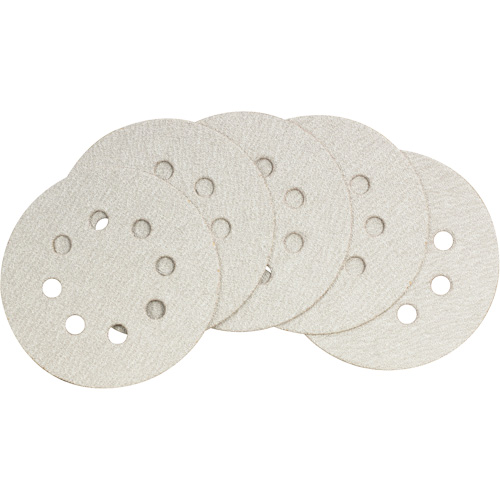Papier abrasif pour ponceuse orbitale al&eacute;atoire – paquet de 50, dia 5", Grain 60 Pryde Industrial Inc.