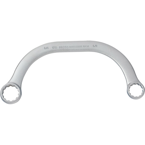 Box End Wrench, 12 Point, 5/8" x 3/4", 15° Offset, Plain Finish Pryde Industrial Inc.