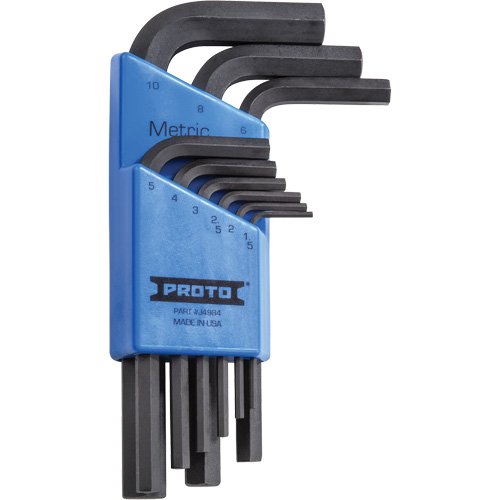 Short-Arm Hex Key Set, 9 Pcs., Metric Pryde Industrial Inc.