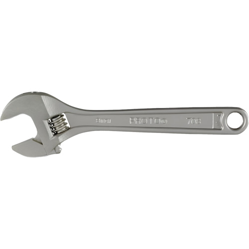 Adjustable Wrench With CLIK-STOP&reg;, 8" L, Plain Pryde Industrial Inc.