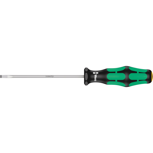 Slotted Screwdriver, 3.5 mm Tip, Round, 7-1/8" L, Plastic Handle Pryde Industrial Inc.