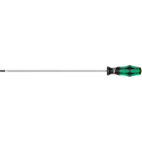 Slotted Screwdriver, 1/4" Tip, Round, 15-3/4" L, Plastic Handle Pryde Industrial Inc.