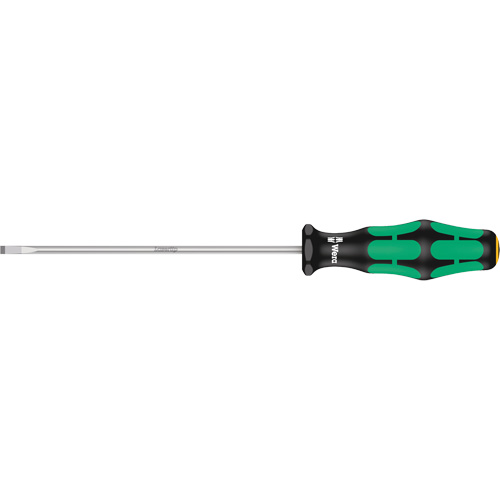 Slotted Screwdriver, 3.5 mm Tip, Round, 8-1/8" L, Plastic Handle Pryde Industrial Inc.