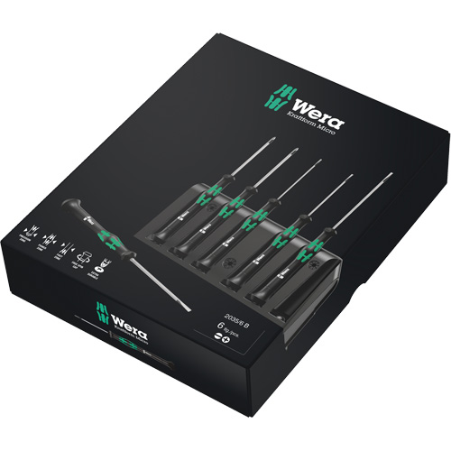Jeu de tournevis s&eacute;rie Micro avec support, 6 mcx Pryde Industrial Inc.