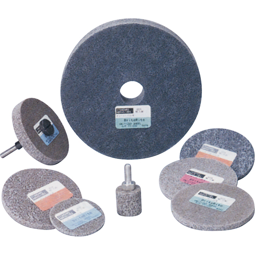 Standard Abrasives 500 Series Soft Density Unitized Wheels, 3" x 1/4", 1/4" Arbor, Medium Grit, Aluminum Oxide Pryde Industrial Inc.