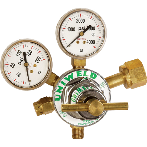 Medium-Duty Single Stage Regulator, Oxygen, CGA540 Inlet Pryde Industrial Inc.