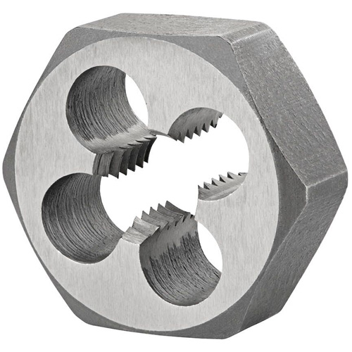 Hexagon Rethreading Bolt Die, 1.3" Dia., M16x2 Thread, High Speed Steel Pryde Industrial Inc.