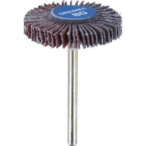 M&egrave;che de ponçage &agrave; roue &agrave; lamelles 3/16" - grain 80 Pryde Industrial Inc.