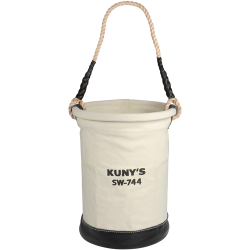Heavy-Duty Buckets, 11" L x 11" W x 16" H, Canvas, Beige Pryde Industrial Inc.