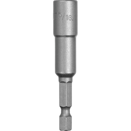 Nut Driver, 5/16" Tip, 1/4" Drive, 2-9/16" L, Magnetic Pryde Industrial Inc.