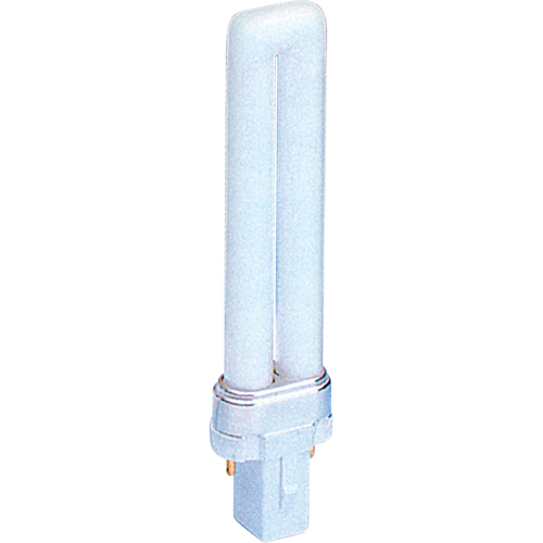 Compact Flourescent Lamps - Universal, S (T4), 13 W, 2700 K, GX23 Base, 10000 hrs. Pryde Industrial Inc.