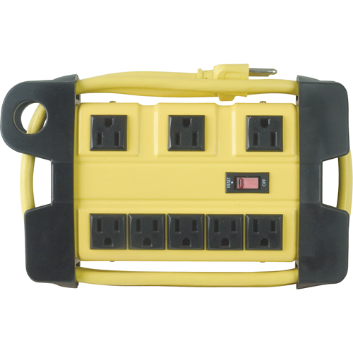 Bloc d'alimentation pour atelier, 8 Prise(s), 6', 15 A, 1875 W, 125 V Pryde Industrial Inc.