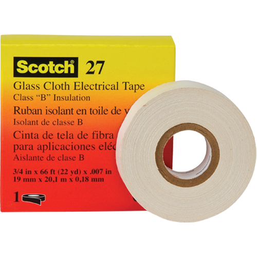 Rubans isolants en toile de verre 27 Scotch, 19 mm (3/4") la x 20 m (66') lo Pryde Industrial Inc.