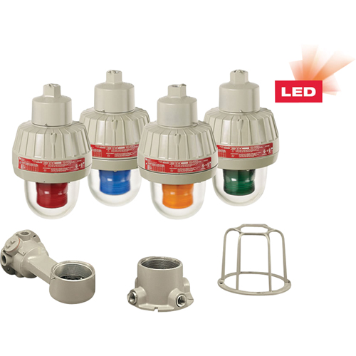 Lumi&egrave;res d'avertissement DEL antid&eacute;flagrantes avec technologie XLT, Continu/Clignotement, Ambr&eacute;e Pryde Industrial Inc.