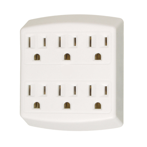 Adaptateurs, 6 Prise(s), 15 A, 1875 W, 125 Pryde Industrial Inc.