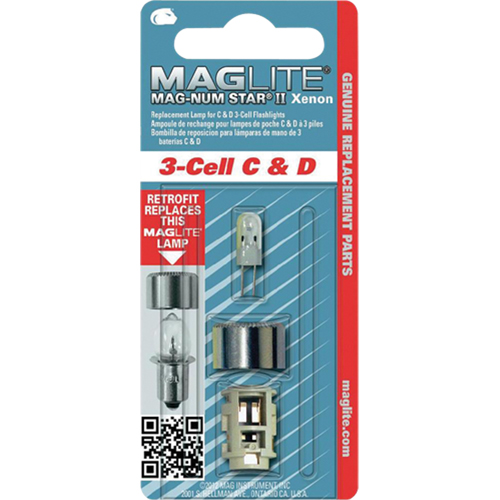Ampoule de rechange pour lampe de poche &agrave; 3 piles C & D Pryde Industrial Inc.
