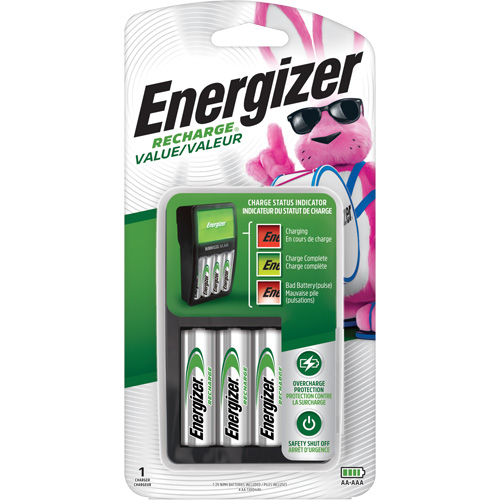 Chargeur Valeur de piles Recharge Pryde Industrial Inc.