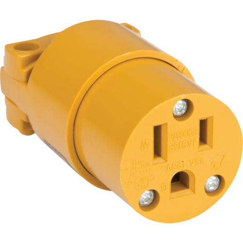 Connecteur de mise &agrave; la terre en PVC, 5-15R, Plastique Pryde Industrial Inc.