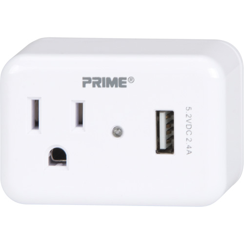 Chargeur USB Prime avec protection contre la surtension Pryde Industrial Inc.