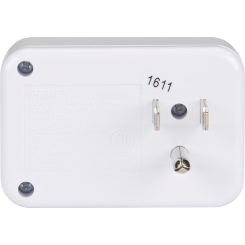 Chargeur USB Prime avec protection contre la surtension Pryde Industrial Inc.