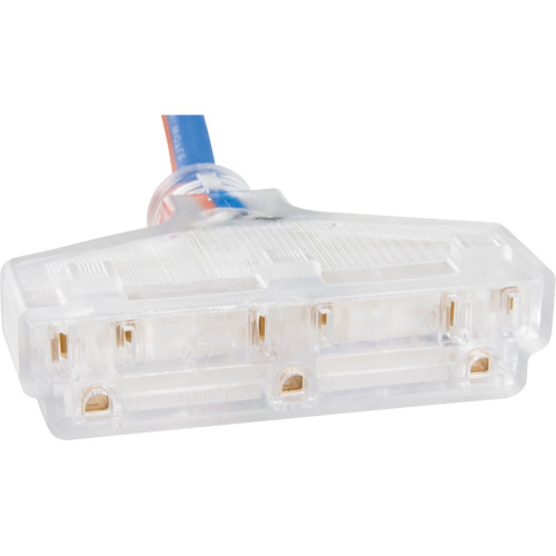 TPE-Rubber Extension Cord with Light Indicator, All-Weather, SJEOW, 12/3 AWG, 15 A, 3 Outlet(s), 25' Pryde Industrial Inc.