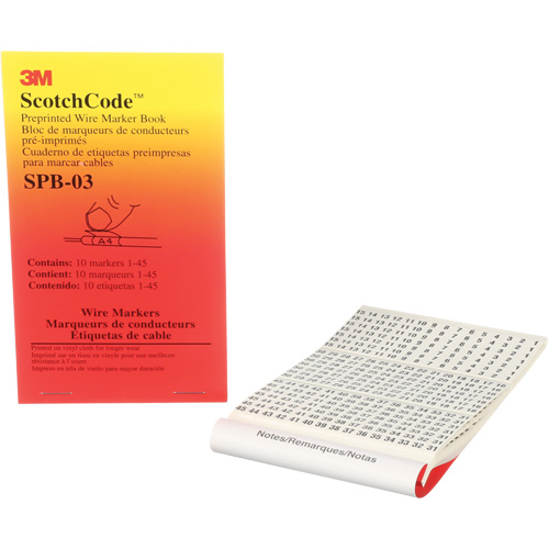 ScotchCode Pre-Printed Wire Marker Book Pryde Industrial Inc.
