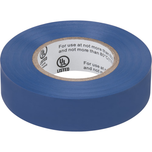 Electrical Tape, 19 mm (3/4") x 18 M (60'), Blue, 7 mils Pryde Industrial Inc.