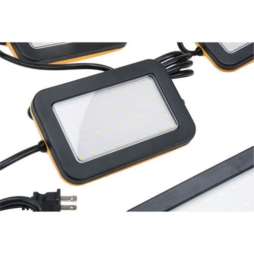 LED String Work Lights, 5 Lights, 50' L, Plastic Housing Pryde Industrial Inc.