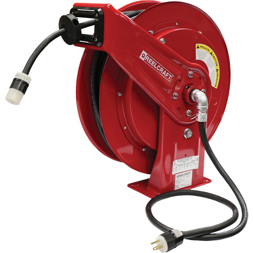 70000 Power Cord Reel, 100', SEOOW, 12 Gauge, 20 A Pryde Industrial Inc.