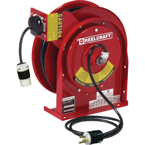 Power Cord Reel, 45', SJEOOW, 12 Gauge, 20 A Pryde Industrial Inc.