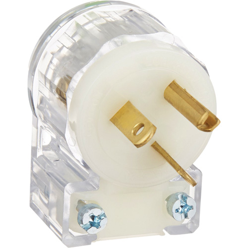 Angled Hospital Grade Extension Plug, Nylon, 20 Amps, 250 V Pryde Industrial Inc.